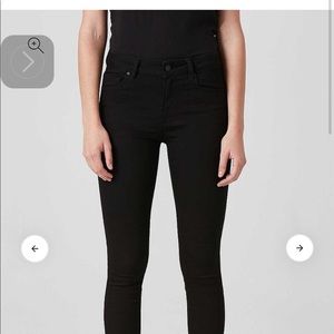 DSTLD • High Rise Faded Black Skinny Jeans Sz 28